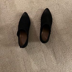 Frye Black Suede Black Ankle Boots